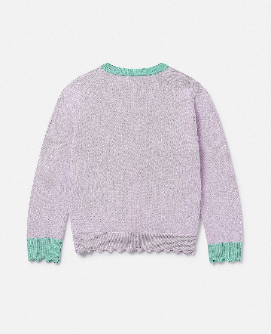 Kids Stella McCartney Jumpers And Cardigans | Seashell Pocket Cardigan