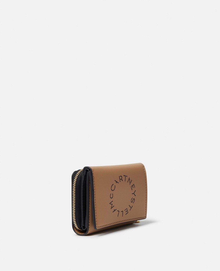 Women Stella McCartney Compact Wallets | Logo French Wallet