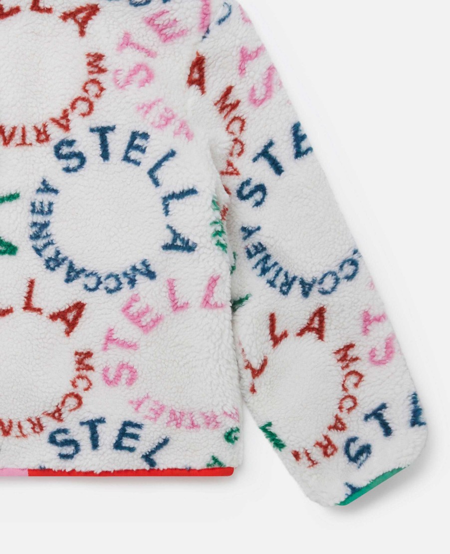 Kids Stella McCartney Jumpers And Cardigans | Circular Logo Fleece Jacket