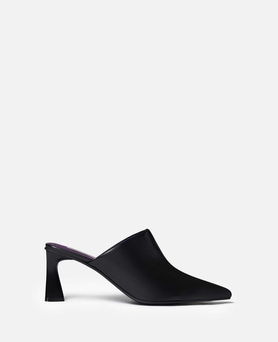 Women Stella McCartney Heels | Elsa Pointed Toe Mule Kitten Heels