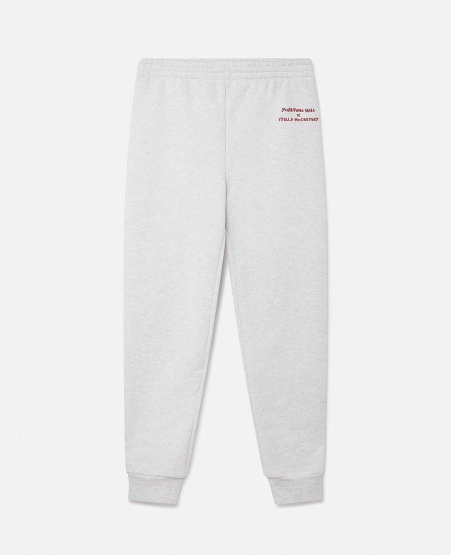 Unisex Stella McCartney Trousers And Shorts | Bunny Embroidery Breton Tracksuit Bottoms