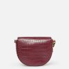 Women Stella McCartney Frayme Bag | Frayme Croc-Effect Embossed Medium Flap Shoulder Bag