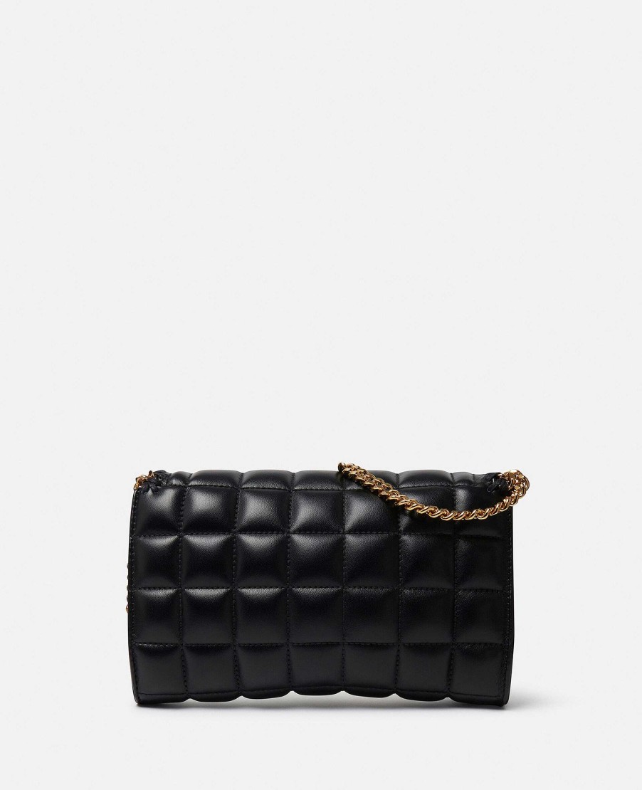 Women Stella McCartney Crossbody Bags | Falabella Square Quilted Wallet Crossbody Bag