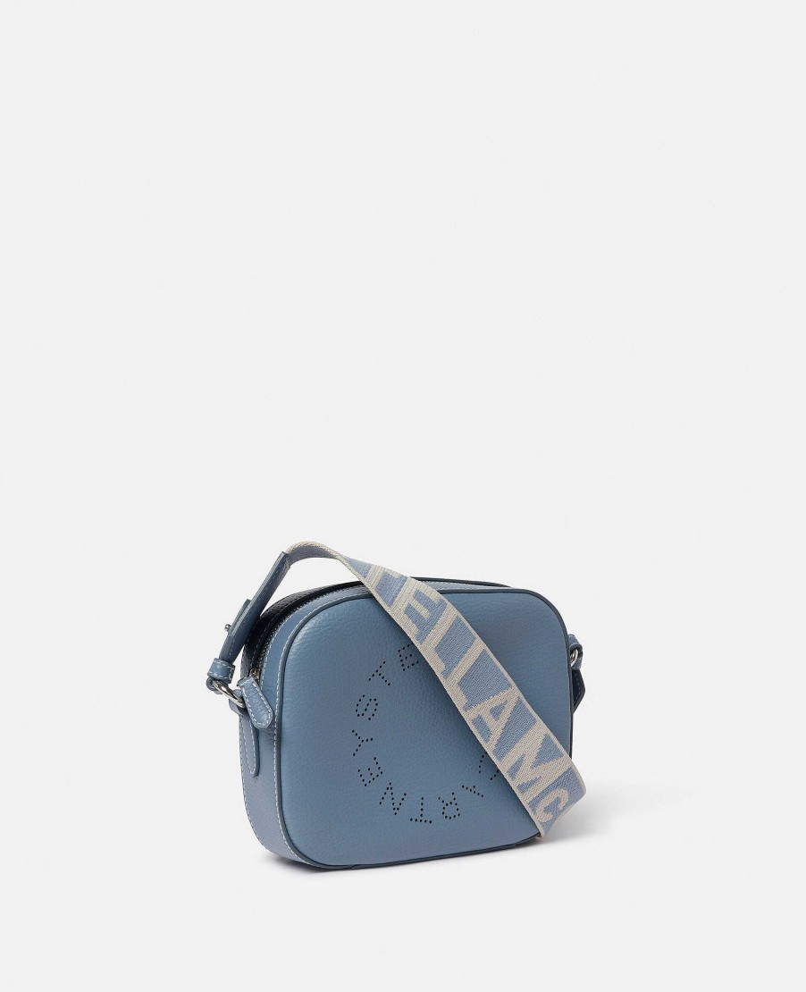 Women Stella McCartney Logo Bag | Logo Grainy Alter Mat Mini Camera Bag