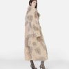 Women Stella McCartney Coats And Jackets | Tree Bark Print Long Teddy Coat