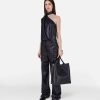 Women Stella McCartney Frayme Bag | Frayme Croc-Effect Embossed Tote Bag