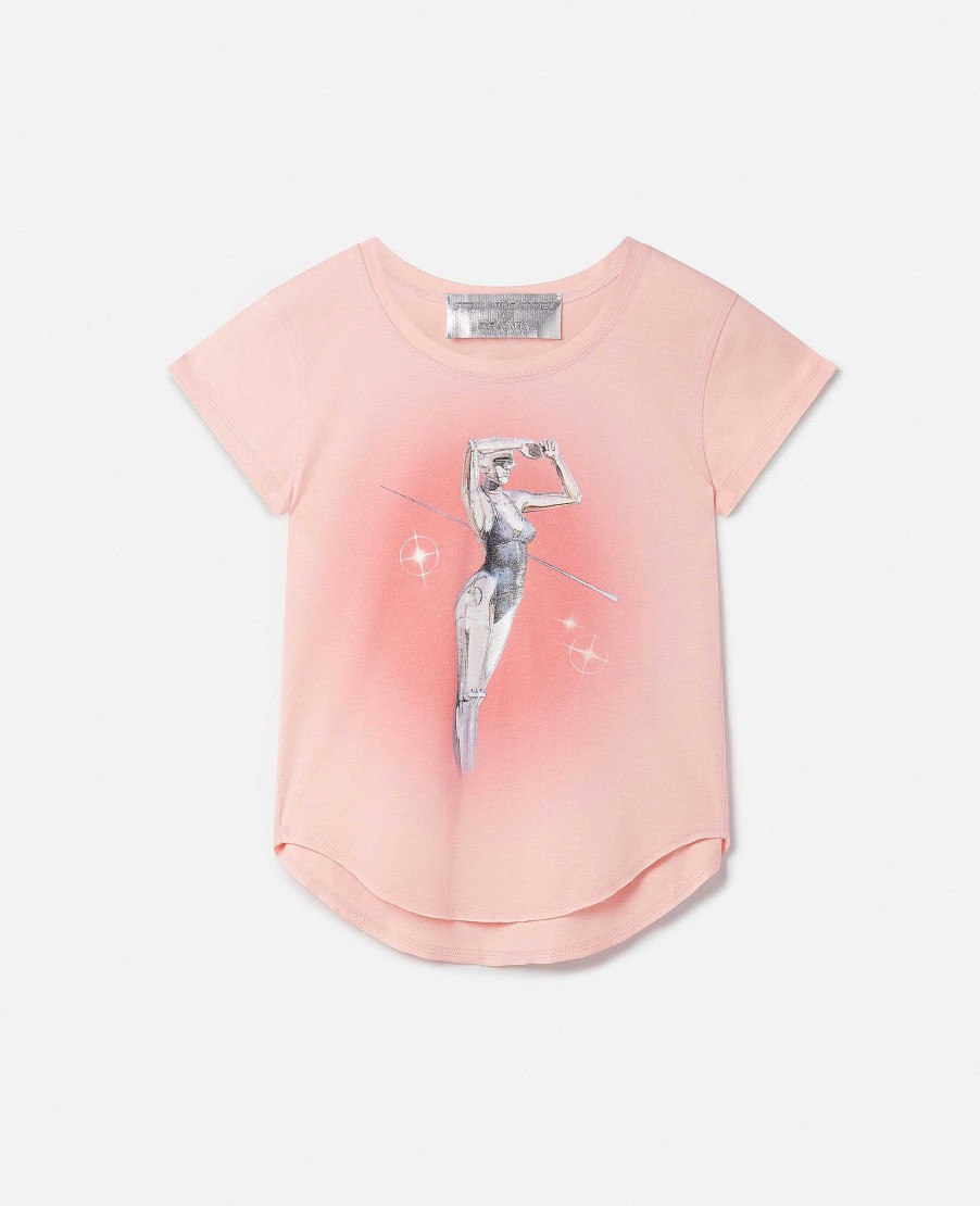 Unisex Stella McCartney T-Shirts | Sexy Robot Organic Cotton Baby Tee