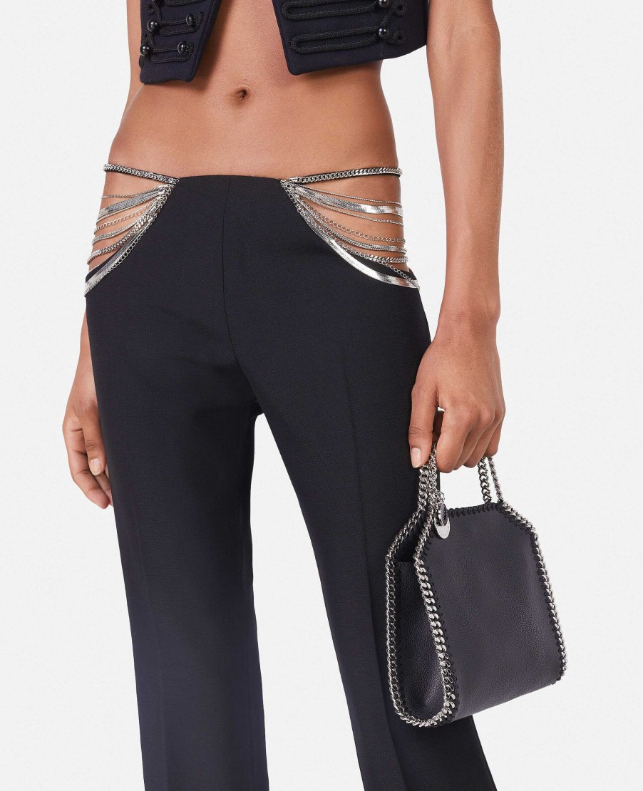 Women Stella McCartney Trousers And Shorts | Ultra Low Rise Chain Trousers