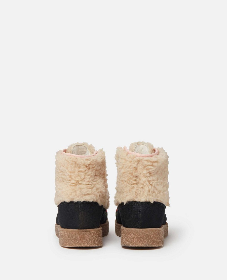 Kids Stella McCartney Shoes And Bags | Borg Moccasin Ankle Boots