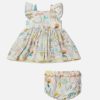 Kids Stella McCartney Baby Girls | Summer Doodles Print Dress And Bloomers Set