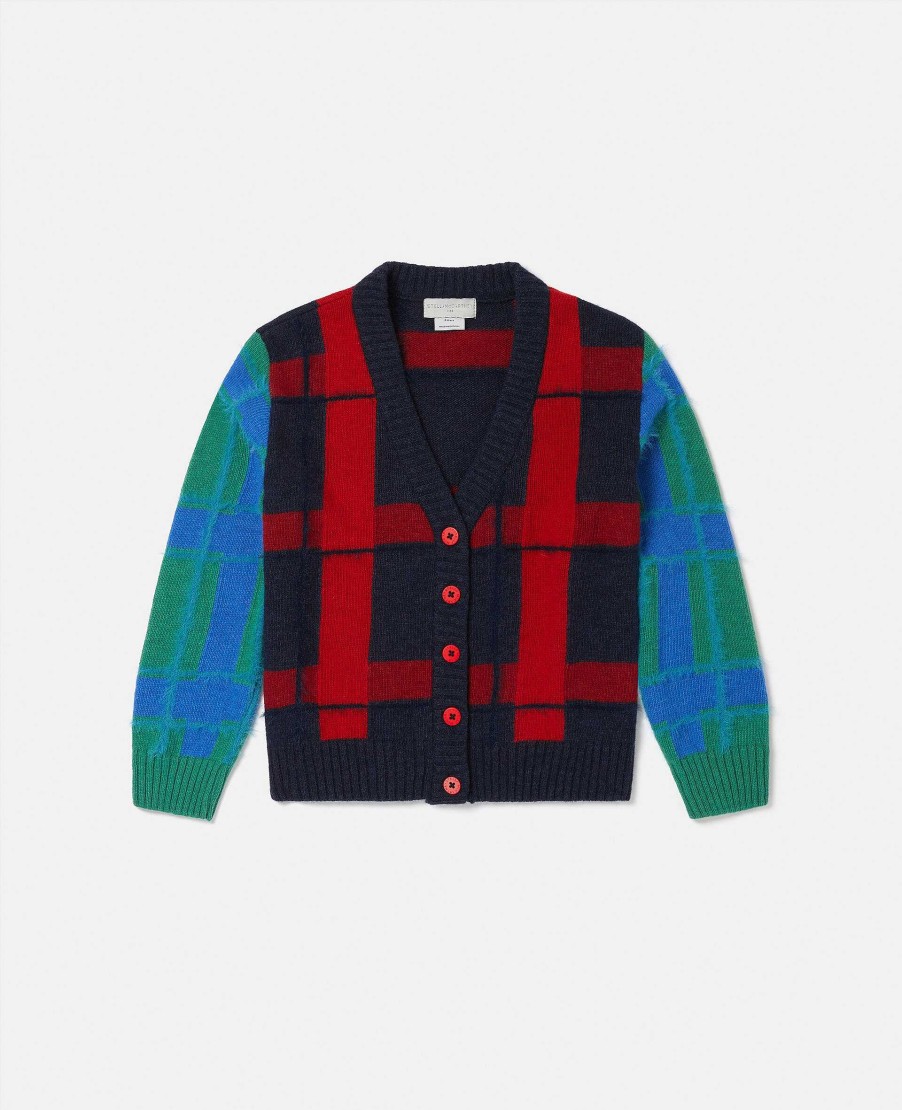 Kids Stella McCartney Cardigans And Jumpers | Checked Cardigan