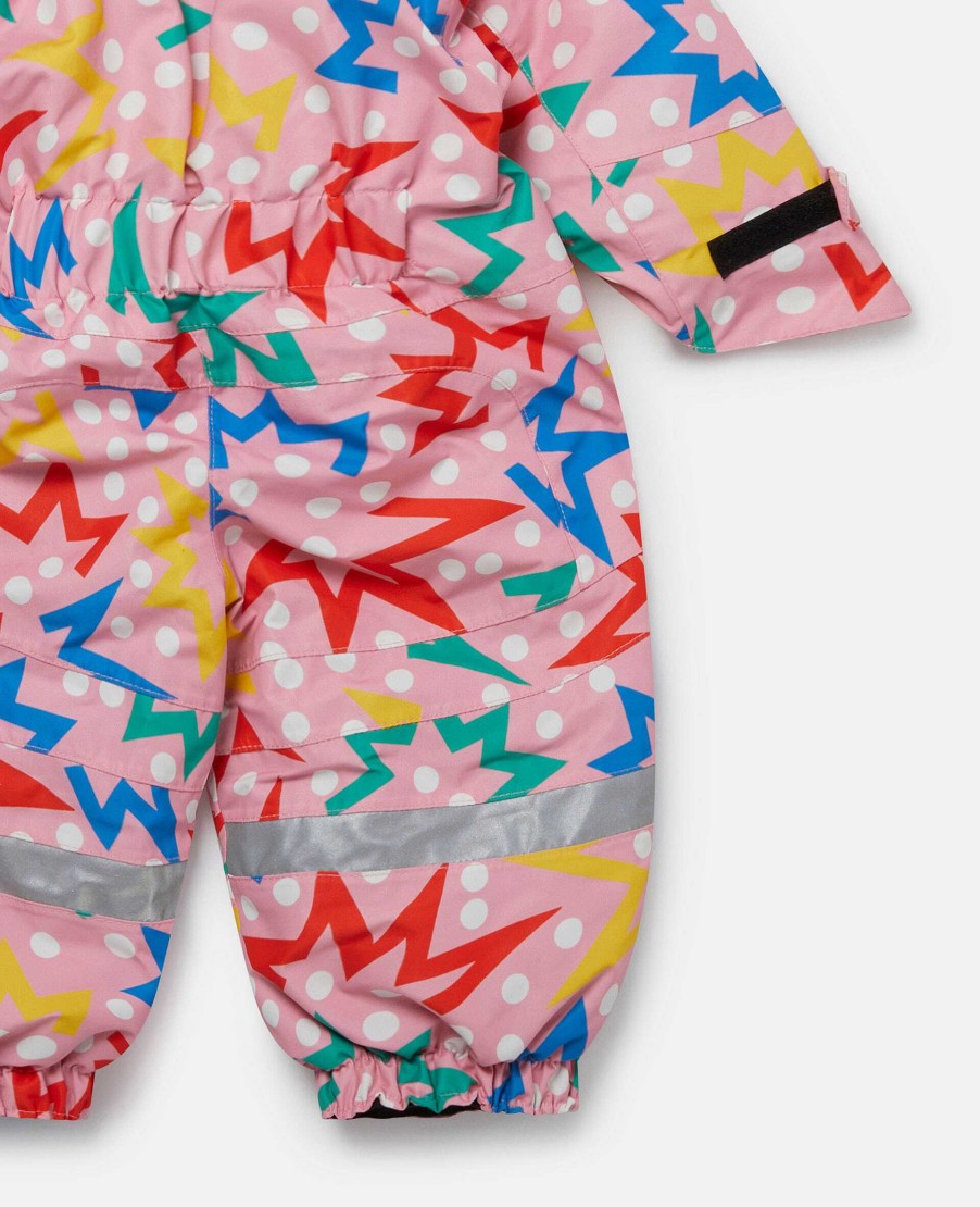 Kids Stella McCartney Baby Girls | Starburst Print Padded Pramsuit