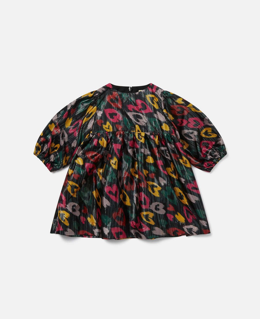 Kids Stella McCartney Baby Girls | Smudged Heart Print Dress