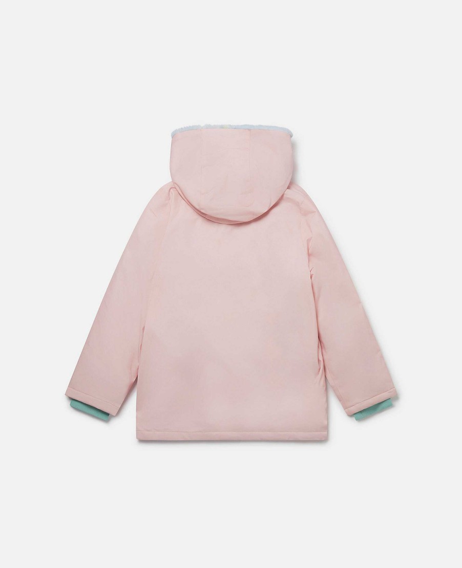 Kids Stella McCartney Outerwear | Rainbow Unicorn Cloud Hooded Raincoat