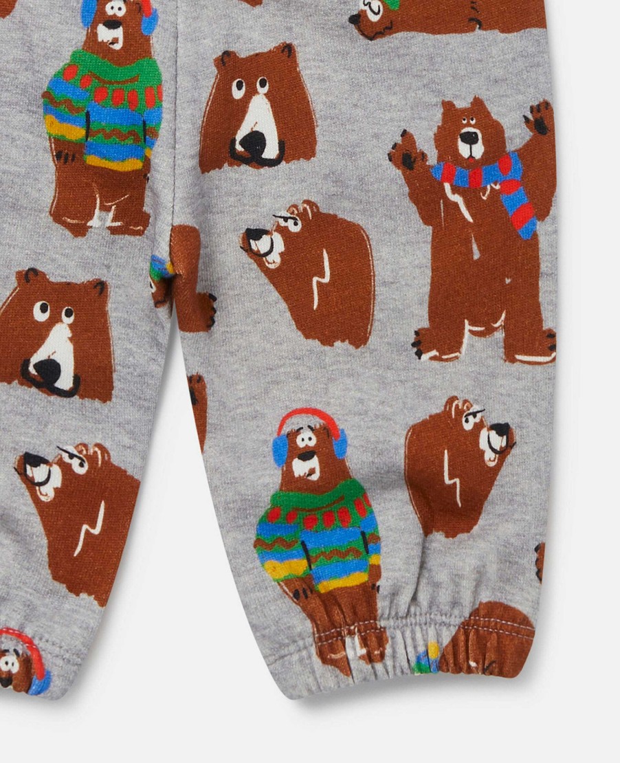 Kids Stella McCartney Baby Boys | Bear Print Joggers