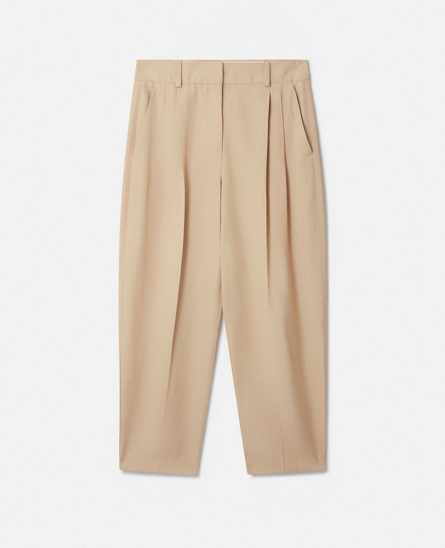 Women Stella McCartney Trousers And Shorts | Tapered Leg Tailored Trousers