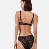 Women Stella McCartney Lingerie And Sleepwear | Patchwork Lace High Leg Bikini Briefs