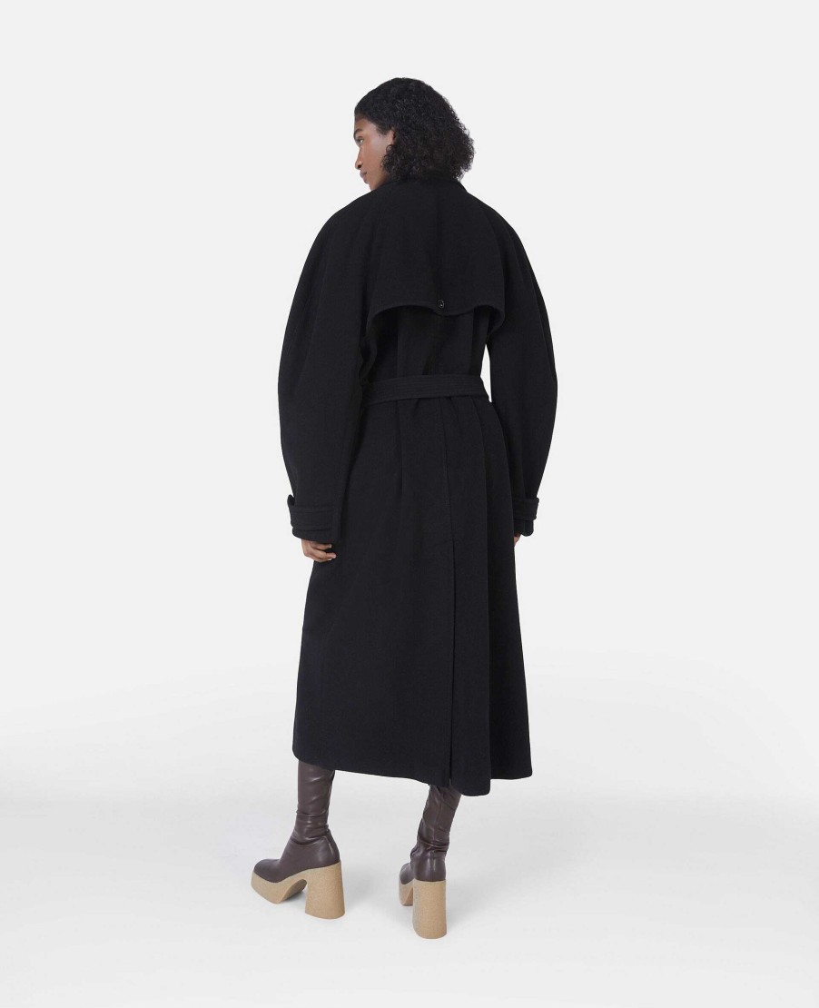 Women Stella McCartney Coats And Jackets | Banana Sleeve Belted Long Coat