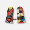 Kids Stella McCartney Shoes And Accessories | Logo Tape Smudge Print Ski Mittens