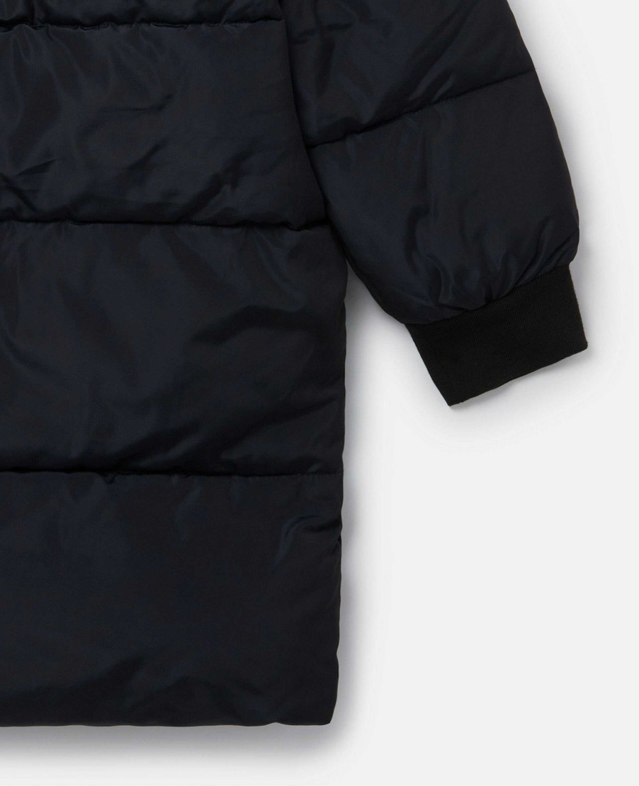 Kids Stella McCartney Outerwear | Logo Reversible Long Puffer Coat