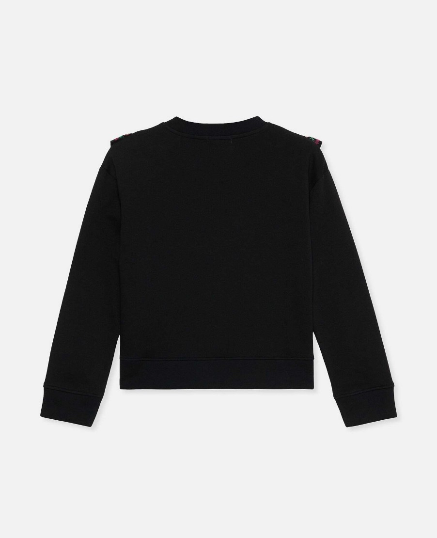 Kids Stella McCartney Jumpers And Cardigans | Acorn Embroidery Collared Sweatshirt