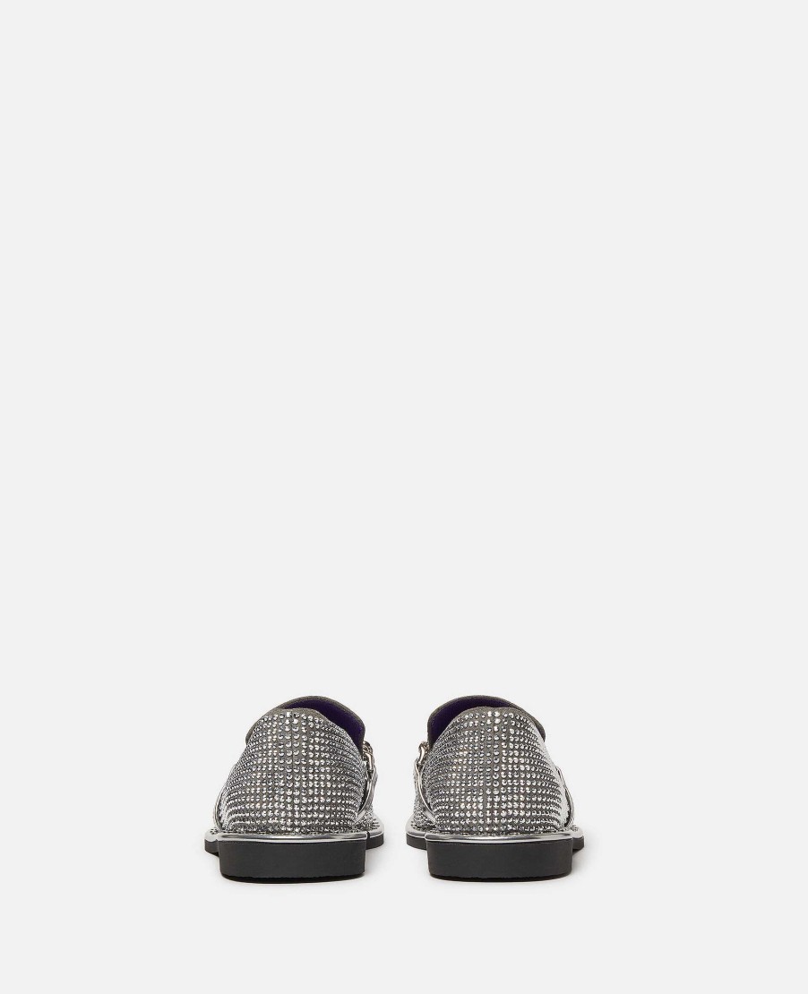 Women Stella McCartney Flats | Falabella Crystal Loafers