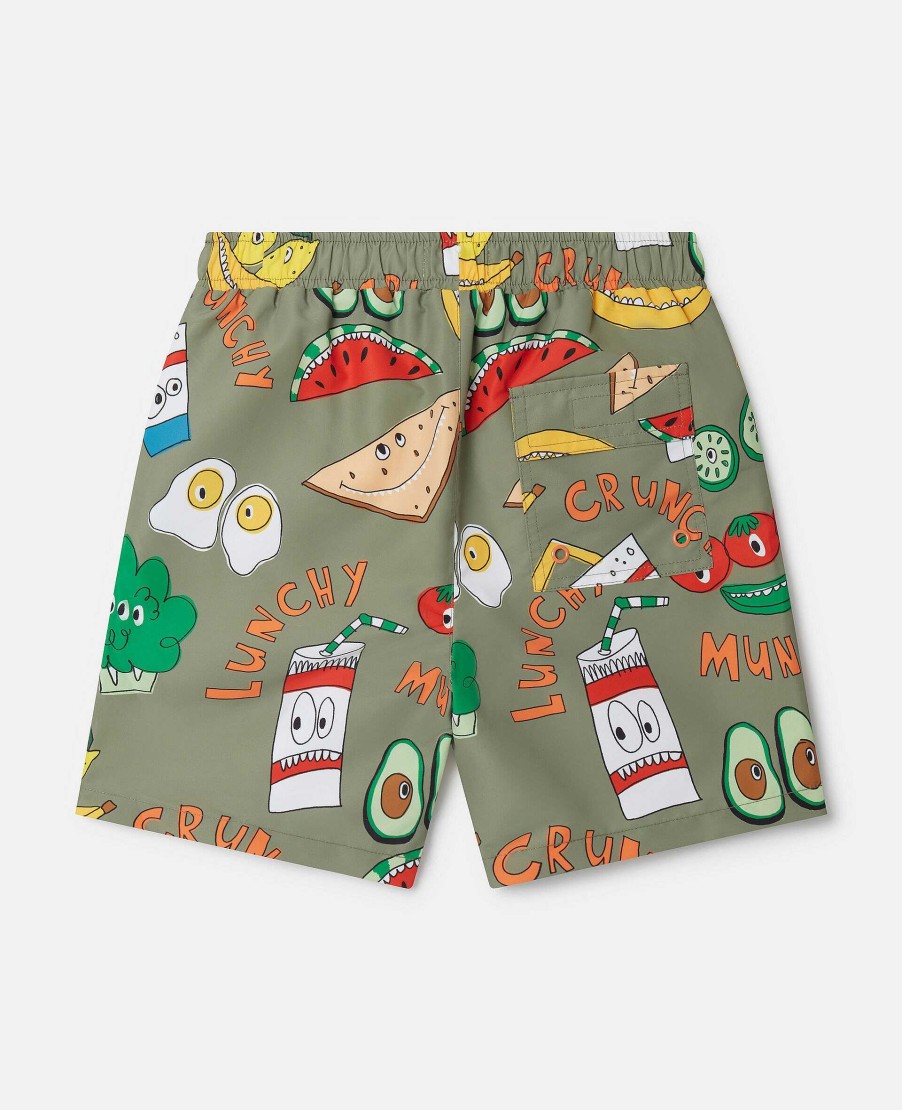 Kids Stella McCartney Trousers And Shorts | Crunchy Lunchy Swim Shorts