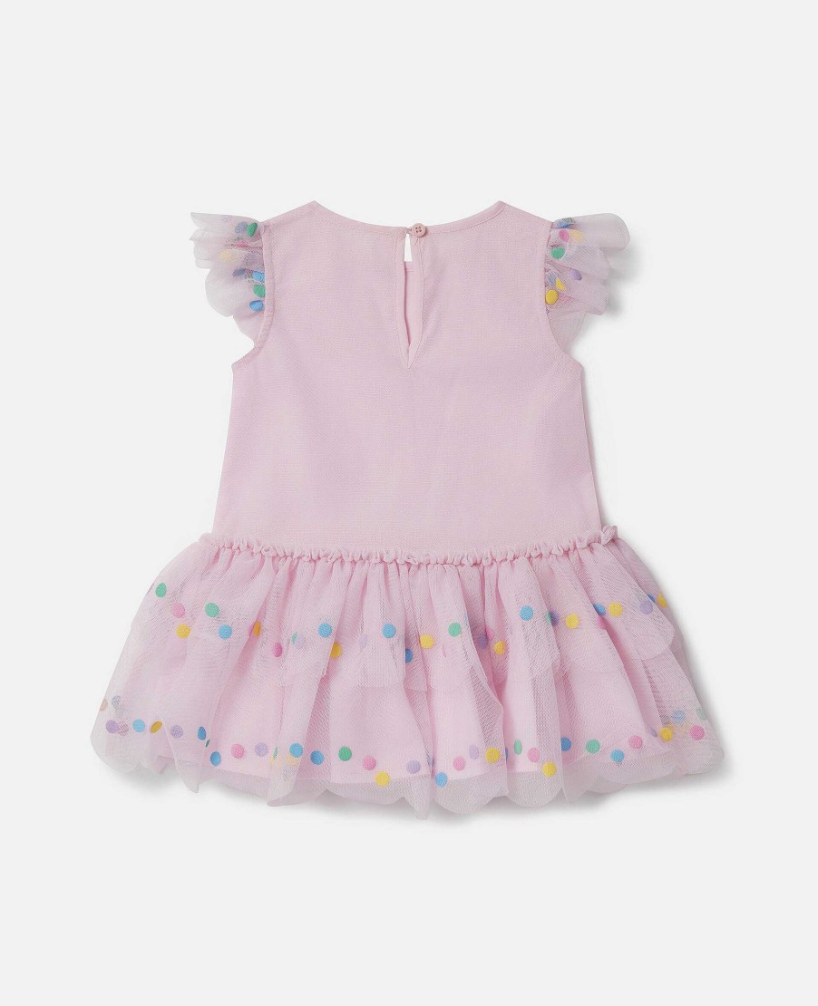 Kids Stella McCartney Baby Girls | Confetti Dot Frilled Sleeveless Dress