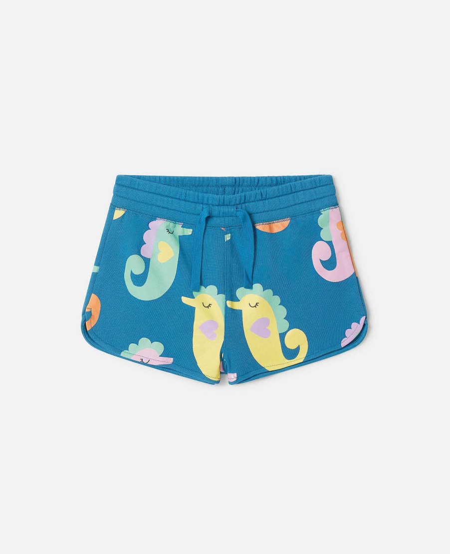 Kids Stella McCartney Trousers And Skirts | Seahorse Print Shorts