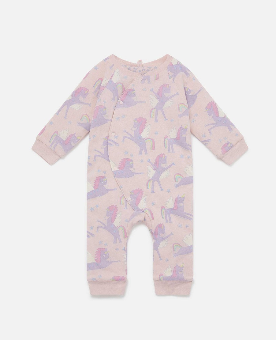 Kids Stella McCartney Baby Girls | 2 Pack Of Unicorn And Star Print Sleepsuits