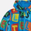 Kids Stella McCartney Outerwear | Letter Blocks Print Hooded Jacket