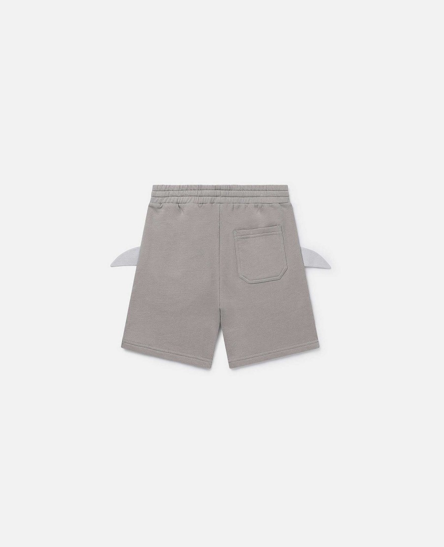 Kids Stella McCartney Trousers And Shorts | Double Shark Motif Jersey Shorts