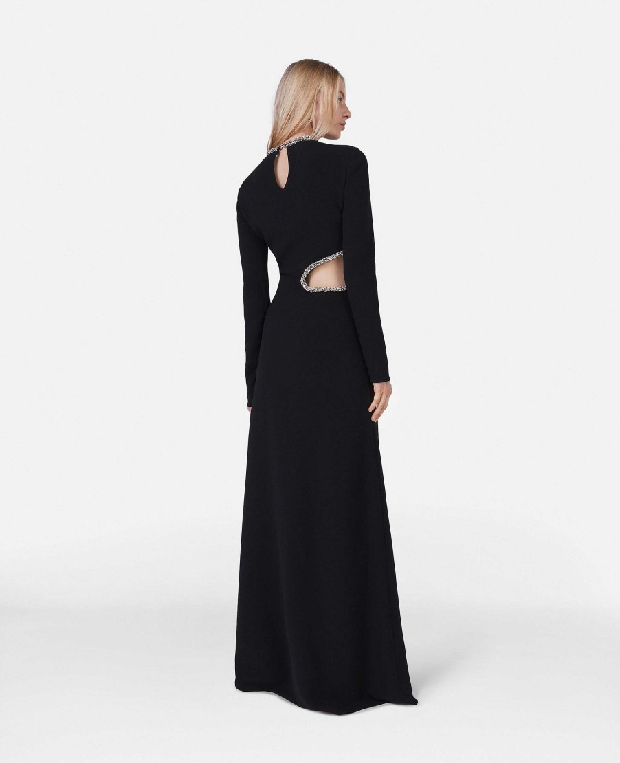 Women Stella McCartney Dresses | Crystal Cut-Out Evening Gown