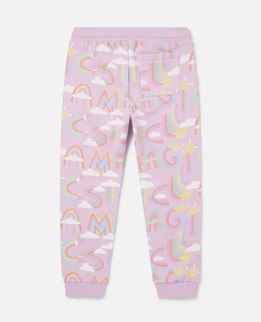 Kids Stella McCartney Trousers And Skirts | Rainbow Unicorn Cloud Joggers