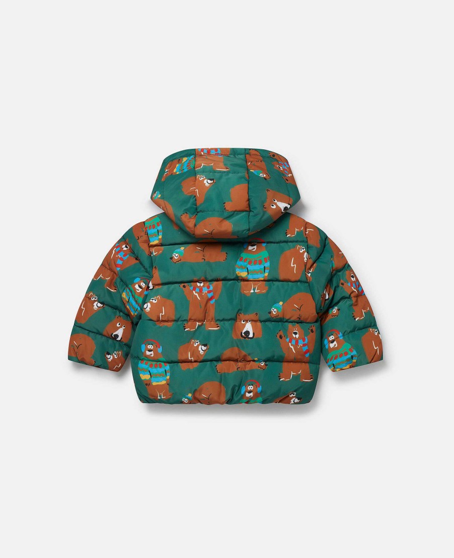 Kids Stella McCartney Baby Boys | Bear Print Puffer Coat