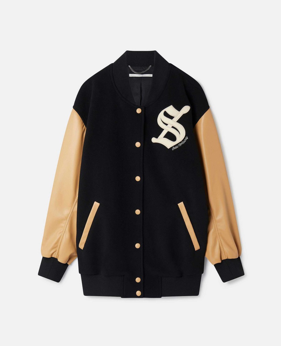 Women Stella McCartney Coats And Jackets | S' Letterman Bomber Jacket