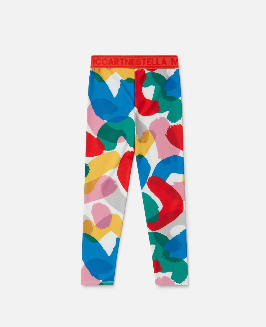 Kids Stella McCartney Trousers And Skirts | Smudge Print Leggings