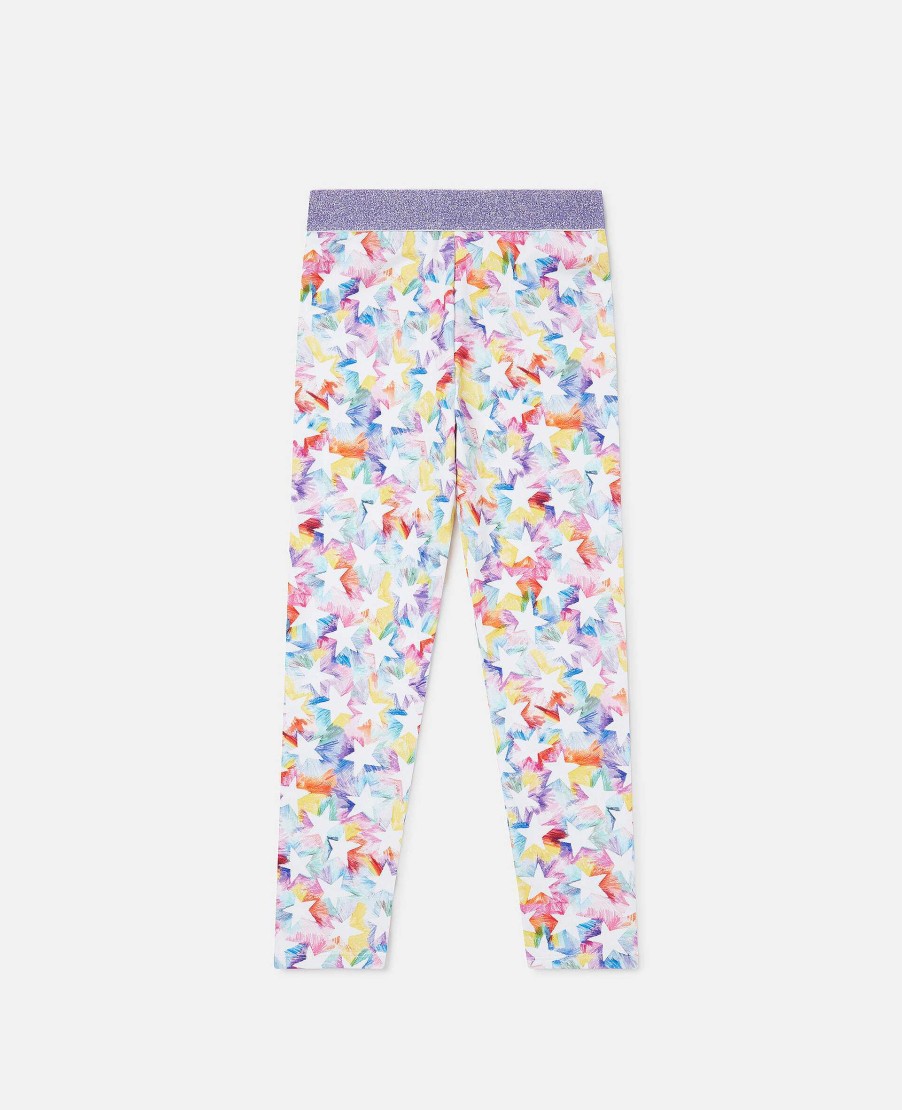 Kids Stella McCartney Trousers And Skirts | Rainbow Star Outline Leggings