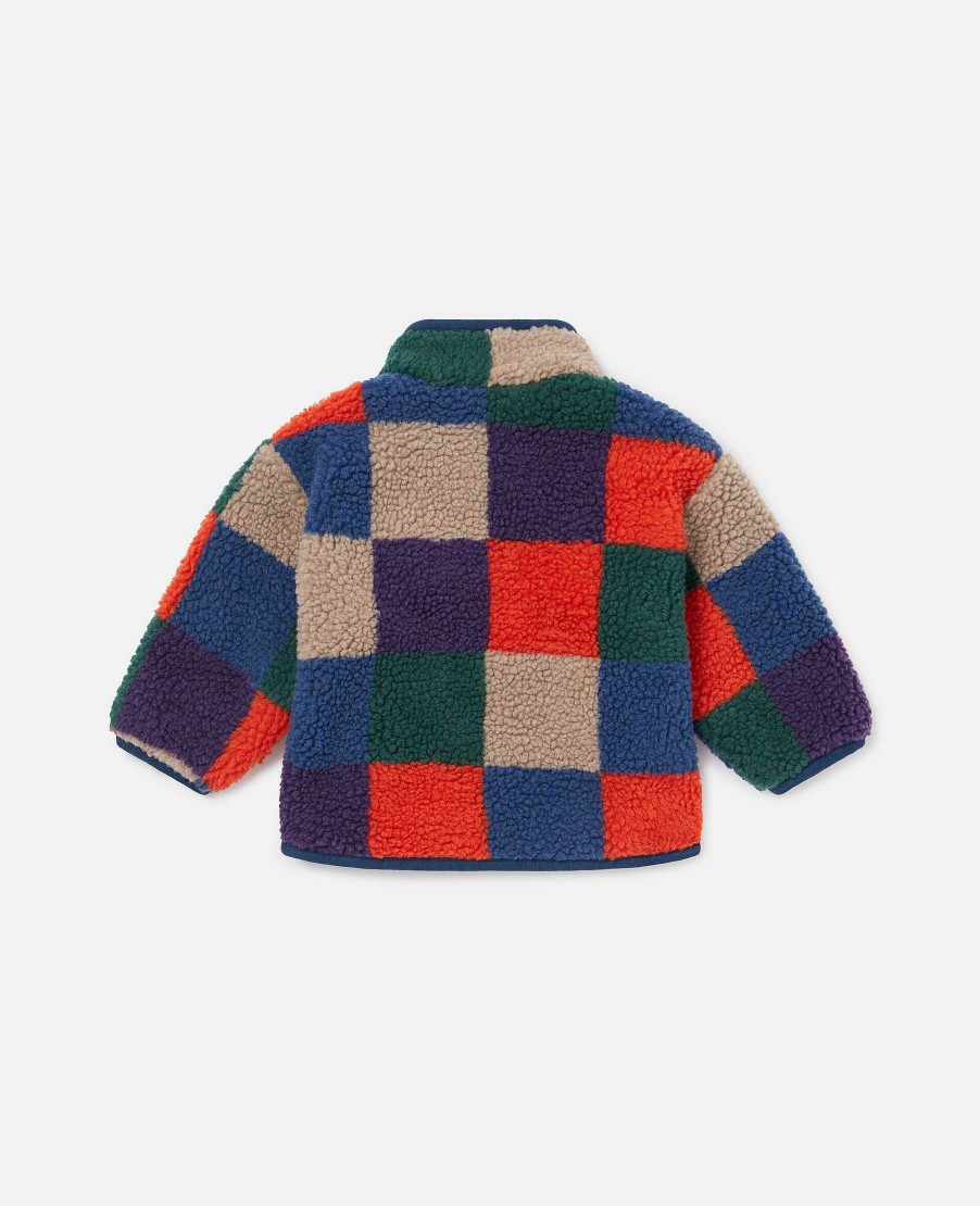 Kids Stella McCartney Baby Boys | Checkerboard Fleece Jacket