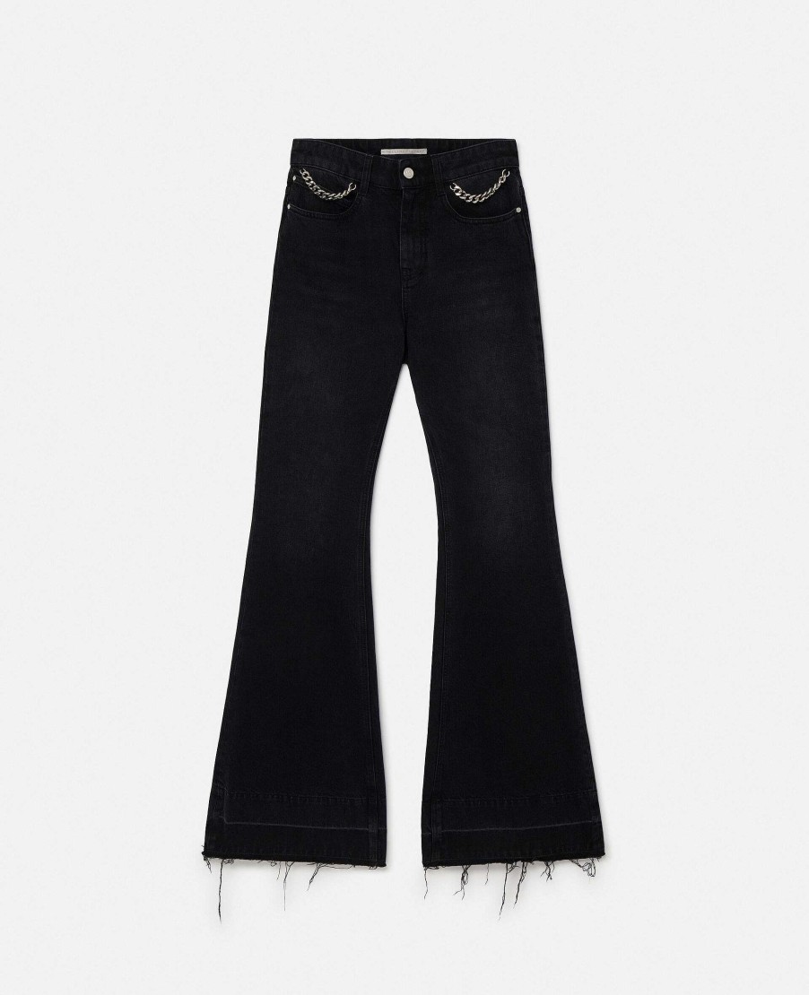 Women Stella McCartney Trousers And Shorts | Falabella Flared Leg Jeans