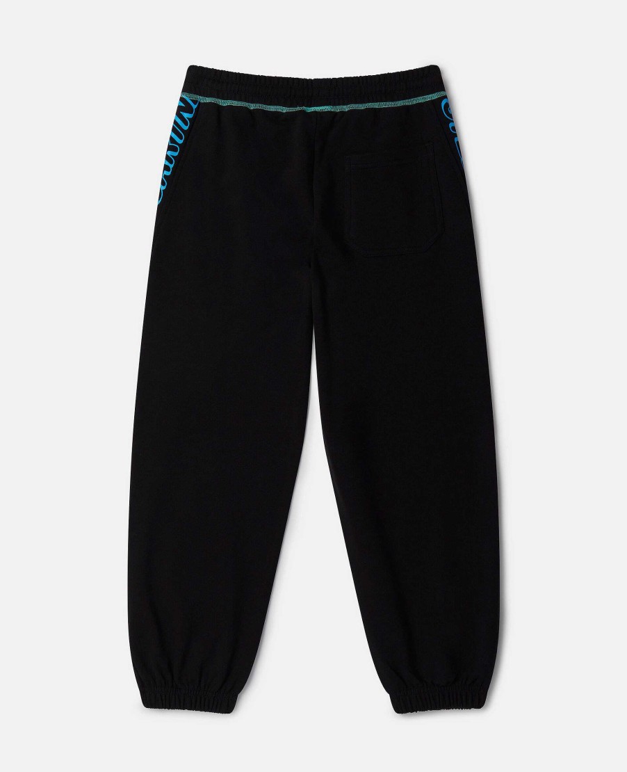 Kids Stella McCartney Trousers And Shorts | Smc Neon Trim Joggers