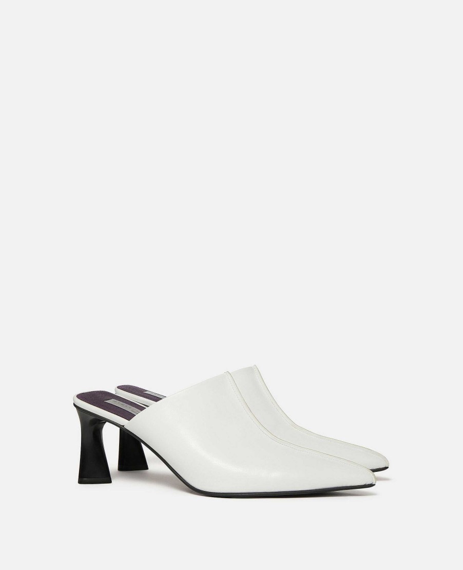 Women Stella McCartney Heels | Elsa Pointed Toe Mule Kitten Heels