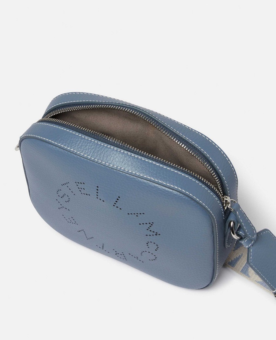 Women Stella McCartney Logo Bag | Logo Grainy Alter Mat Mini Camera Bag