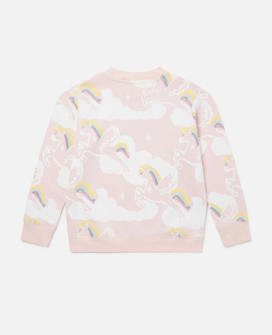 Kids Stella McCartney Jumpers And Cardigans | Rainbow Unicorn Print Sweatshirt