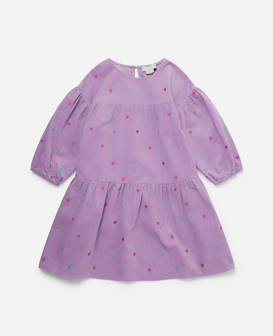 Kids Stella McCartney Dresses And All-In-Ones | Heart Embroidery Dress