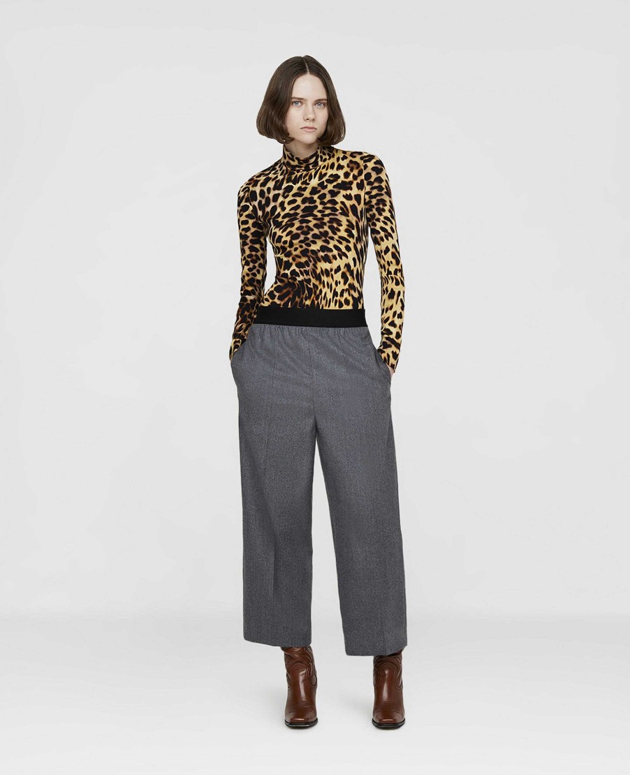 Women Stella McCartney Trousers And Shorts | Wool Flannel Tailored Trousers