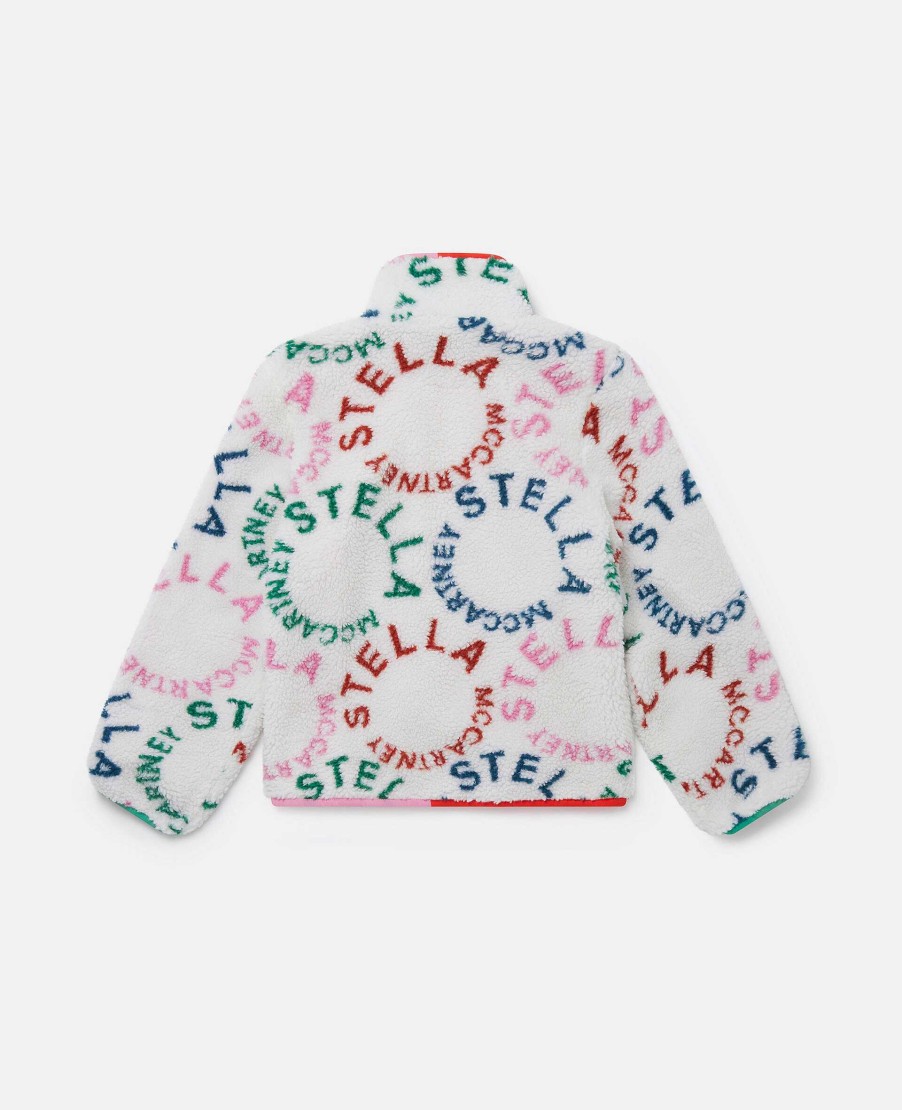 Kids Stella McCartney Jumpers And Cardigans | Circular Logo Fleece Jacket