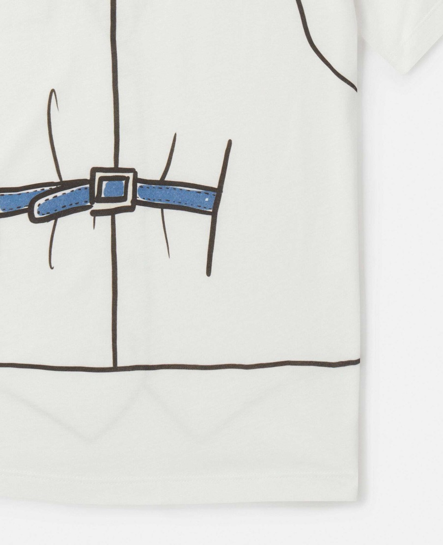 Kids Stella McCartney T-Shirts And Sweatshirt | Waistcoat Trompe-L'Oeil Print T-Shirt