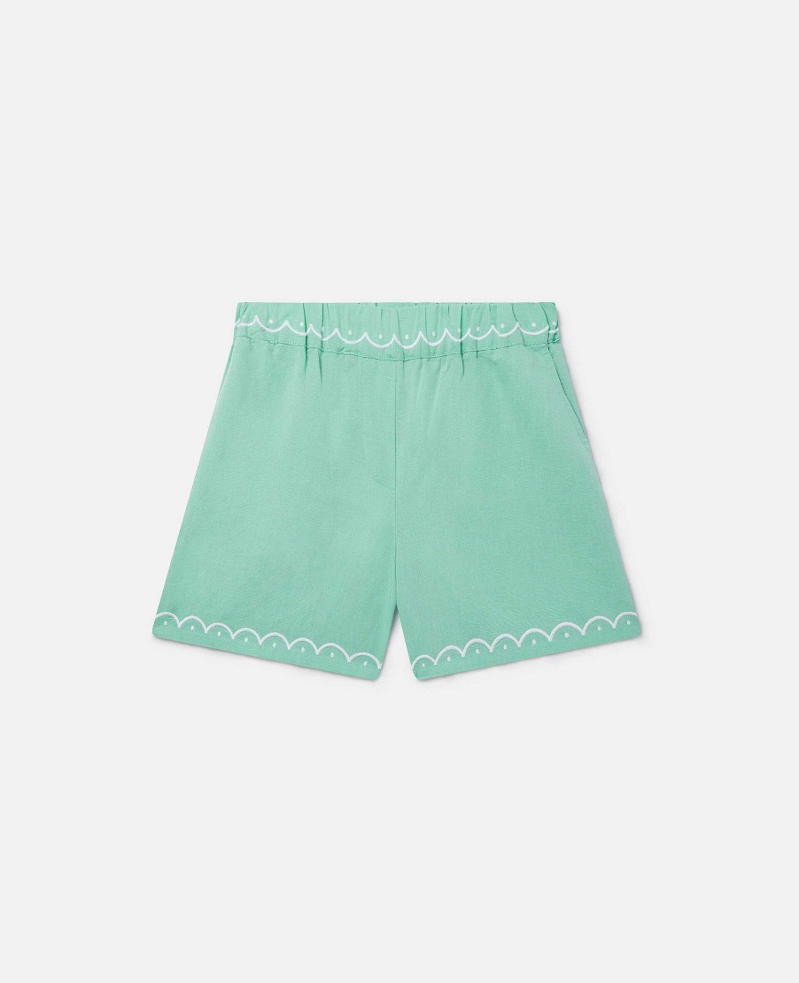 Kids Stella McCartney Trousers And Skirts | Scalloped Edge Shorts