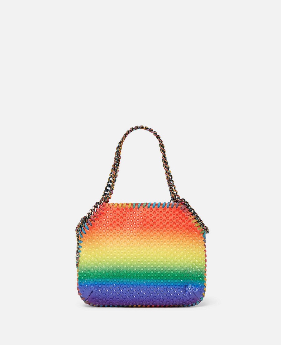 Women Stella McCartney Iconic Falabella | Falabella Rainbow Crystal Degrade Mini Tote Bag